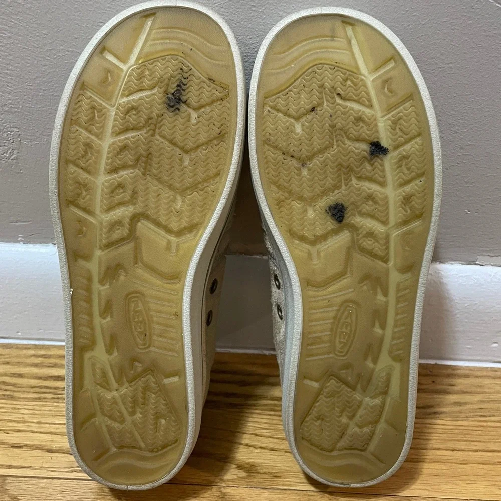 KEEN Women's Elsa Harvest Slip On Casual Shoes Beige Suede Leather Size 7‎ US